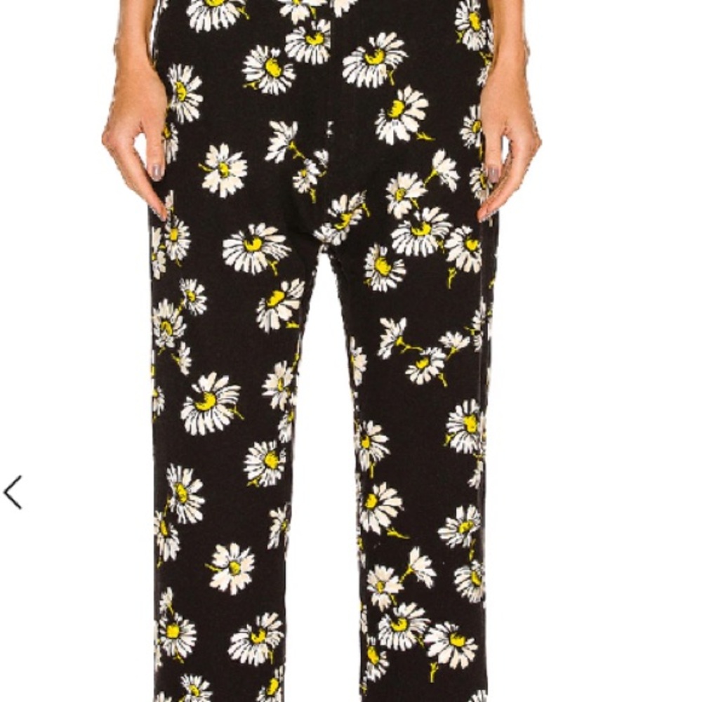 R13 Black Floral Women's Pants